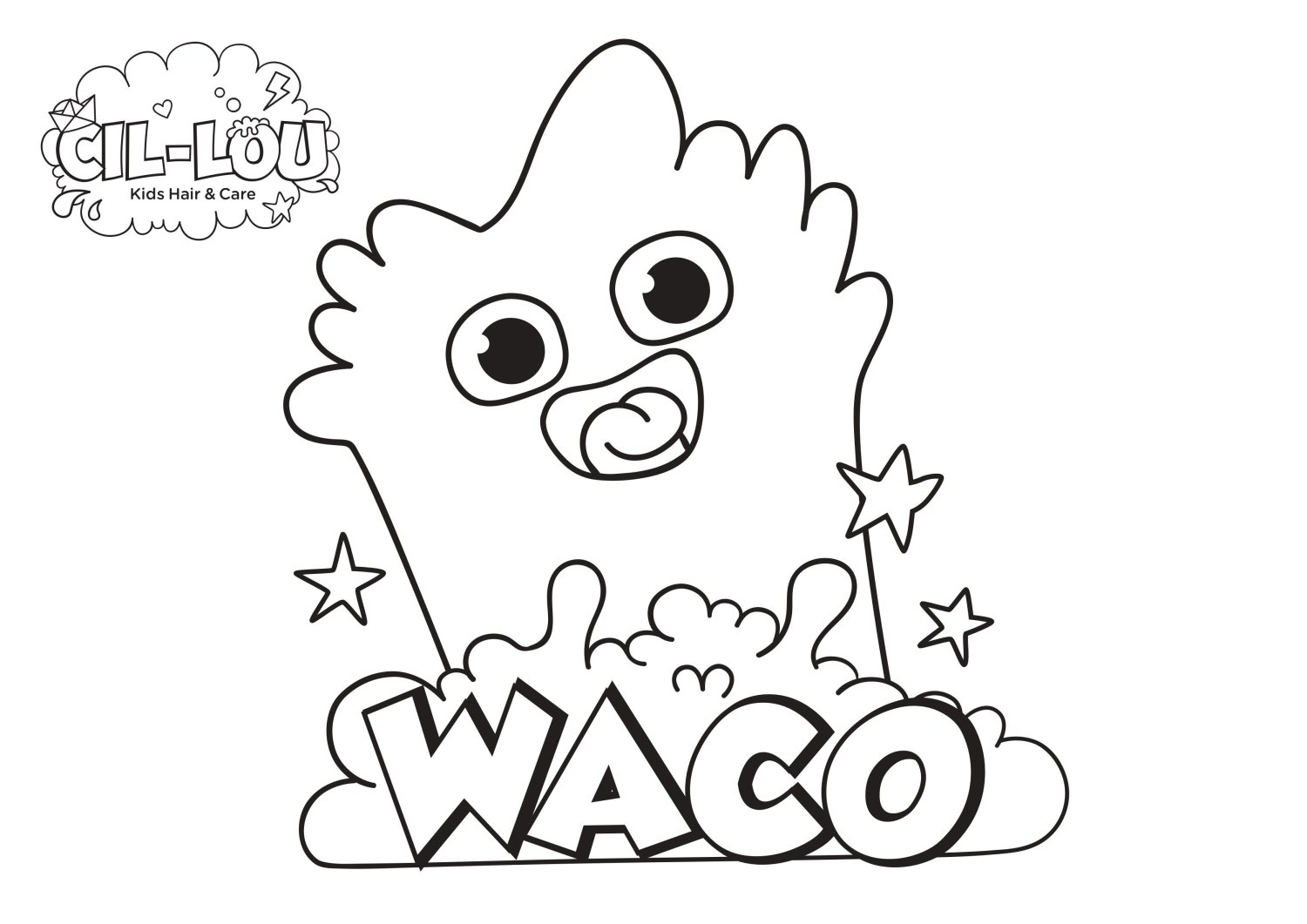 CIL-LOU kleurplaat WACO